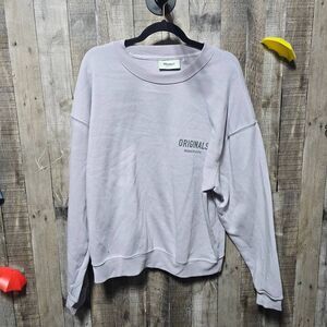 Originals Brooklyn Cloth Grey Purple Fleece Sweatshirt